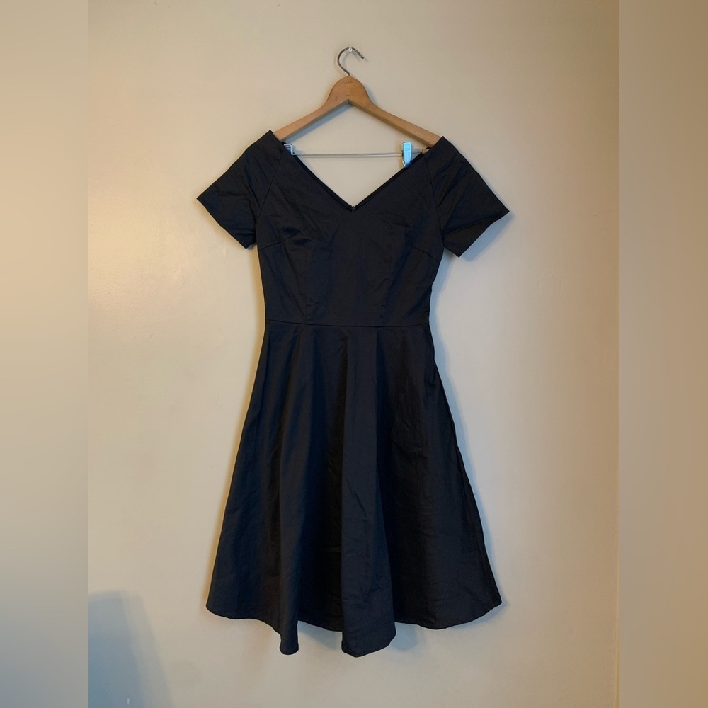 Boflyyang Women Dress Black Sweetheart Retro  Pinup Rockabilly Size Small